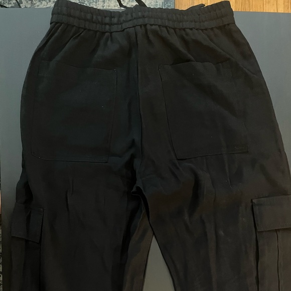 Zara Black Cargo Pants 5427/182 - Picture 4 of 9